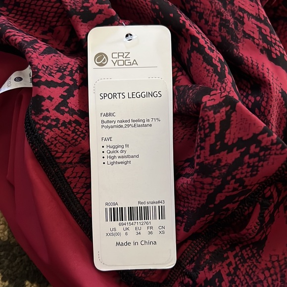 CRZ YOGA leggings, size XXS, new with tags! - Picture 7 of 9